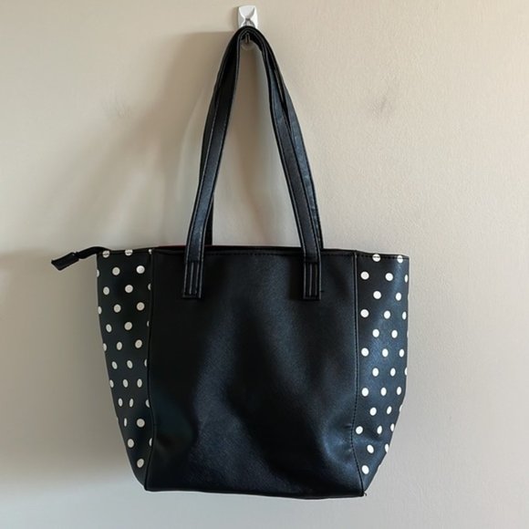 Disney Minnie Mouse Black and White Polka Dot Handbag - Picture 5 of 8